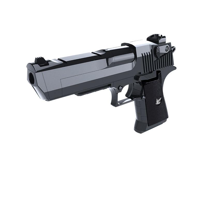 Desert Eagle DIY строительные блоки детские игрушки пластиковые сборочные пистолеты вдохновляют интеллектуальную модель