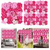 33x33cm Panel Rose Flower Wall 3D Rose Artificial Flower Backdrop  Birthday Party