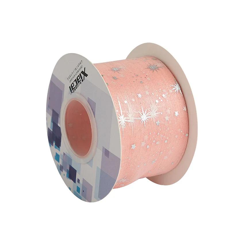 Высококачественная пряжа, плетение, аксессуары для волос, одежда, цветочная упаковка, аксессуары, лента, бант, лента, звездное небо, плиссированная лента