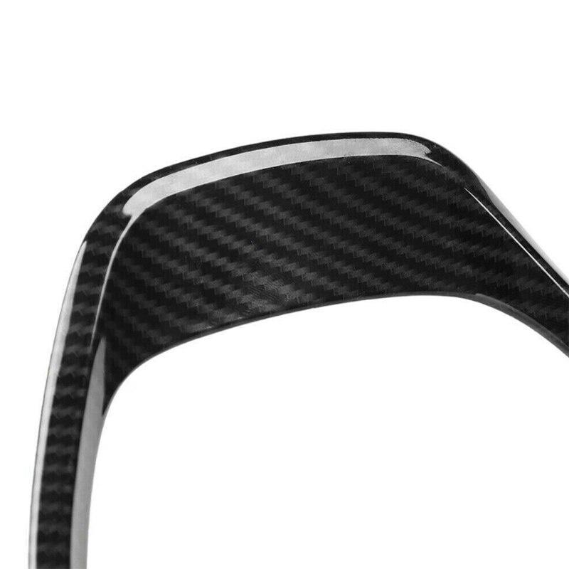 Накладка на панель рулевого колеса салона автомобиля для BMW 3 серии F30 F31 2013-2018, декоративная рамка из углеродного волокна