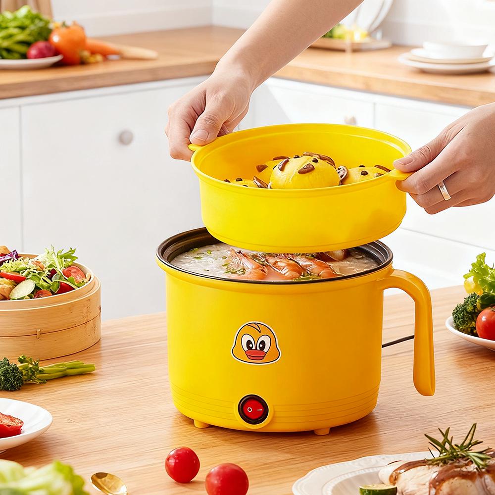Многофункциональная электрическая плита с антипригарным покрытием: Горшочек для лапши быстрого приготовления большой емкости для общежития
