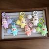 Cartoon Flocking Rabbit Keychain Student Schoolbag Pendant Mobile Phone Chain Pendant