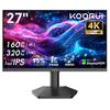 KOORUI Gaming Monitor 4K Monitor Display IPS Panel Vertical Height Light G2741L 27-inch (4K@160Hz/FHD@320Hz) Rotation, Adjustment/HDR 400/Blue