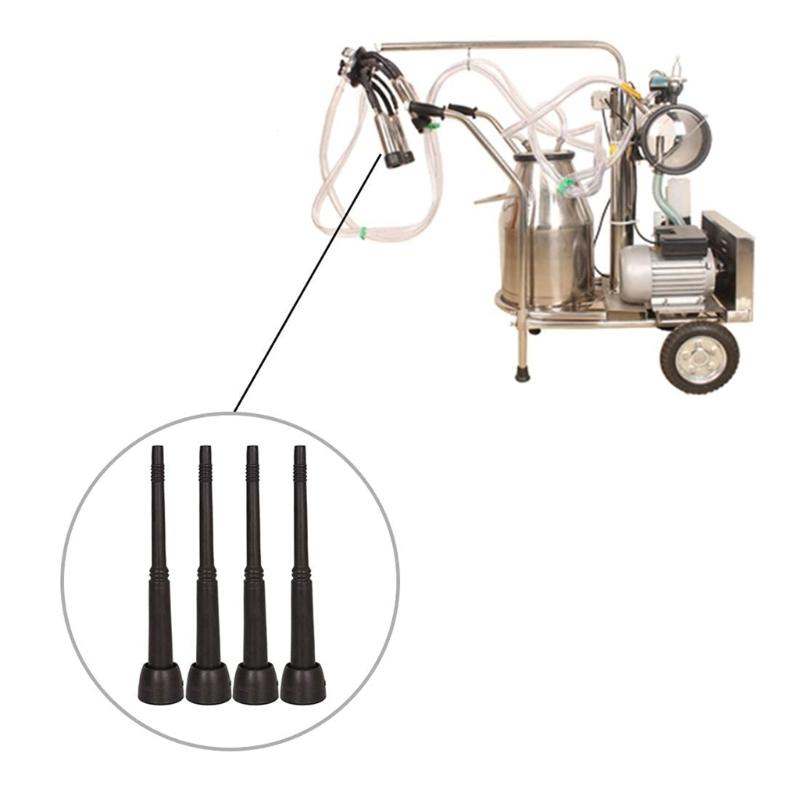 4Pieces Milking Machine Accessories Soft Rubber Liners for Dairy Farm Easy to Clean and Install Cow Milking Supply
