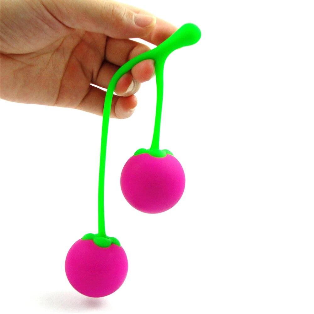 Силиконовые умные шарики, женские шарики Cherry Kegel, вагинальные плотные упражнения, шарики для вагины Smart Love, секс-игрушки для женщин, мастурбация