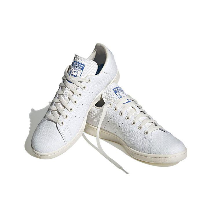 Adidas Кроссовки унисекс с тисненым геометрическим принтом Stan Smith Бело-белые облака HQ9930