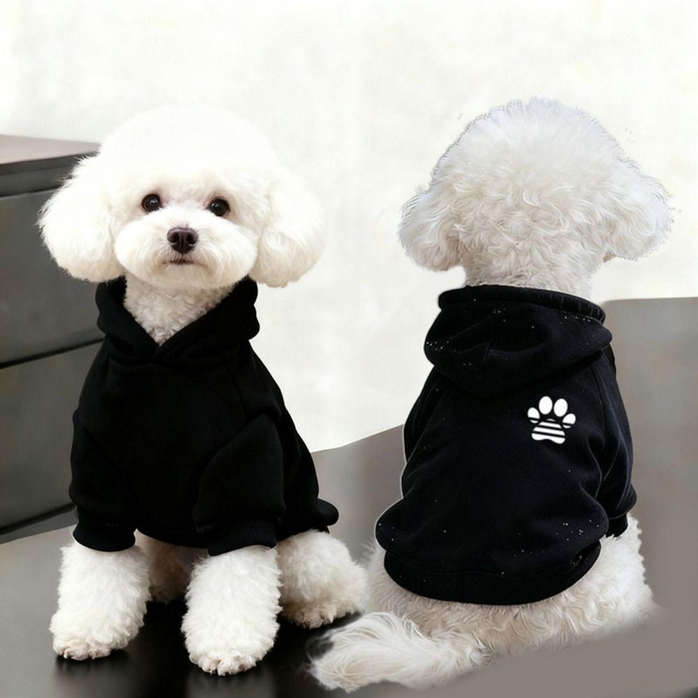 Windproof Dog Clothes Cotton Dog Sweatshirt Fashion Pet Coat Small Dogs