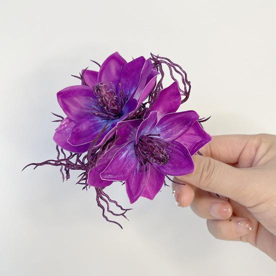 Заколка для волос в пляжном стиле, гавайский, богемный, цветочный аксессуар для волос, универсальный дизайн, удобный боковой зажим для волос