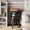 Легкий Роскошный ПП Материал Квадратный Табурет Штабелируемое Хранение для Ресторана Чтения Живописи Многофункциональный Табурет Мебель для Гостиной