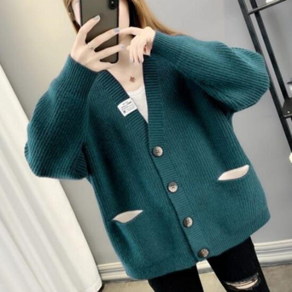 Navava Women Daily Casual Long Sleeve Knit Cardigan Nk2831