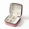 Compact Velvet Jewelry Travel Box for Rings, Earrings, and Necklaces
