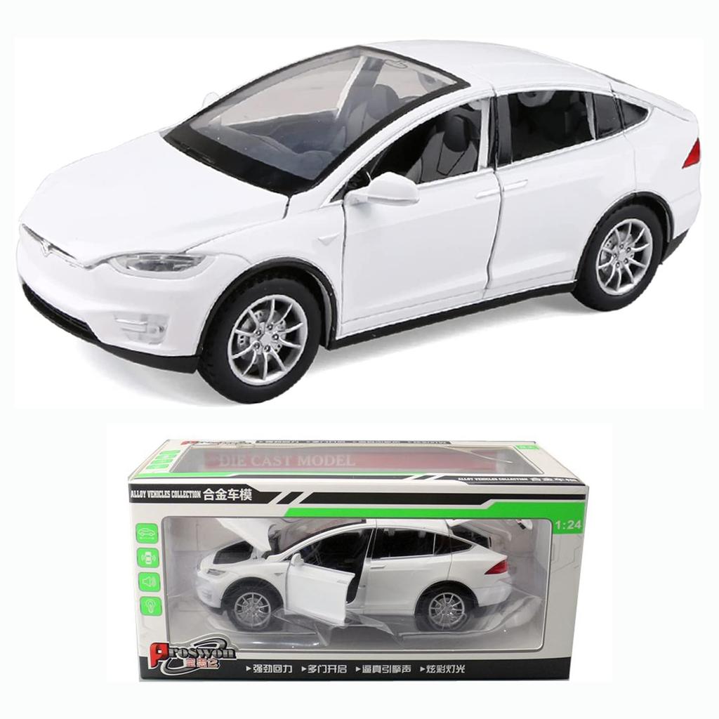 1:24 Scale Model X Alloy Diecast Pull Back Electronic Car Model Toys with Lights and Music, Decorative, Mini Vehicles Toys for Kids, Boyfriend Gift