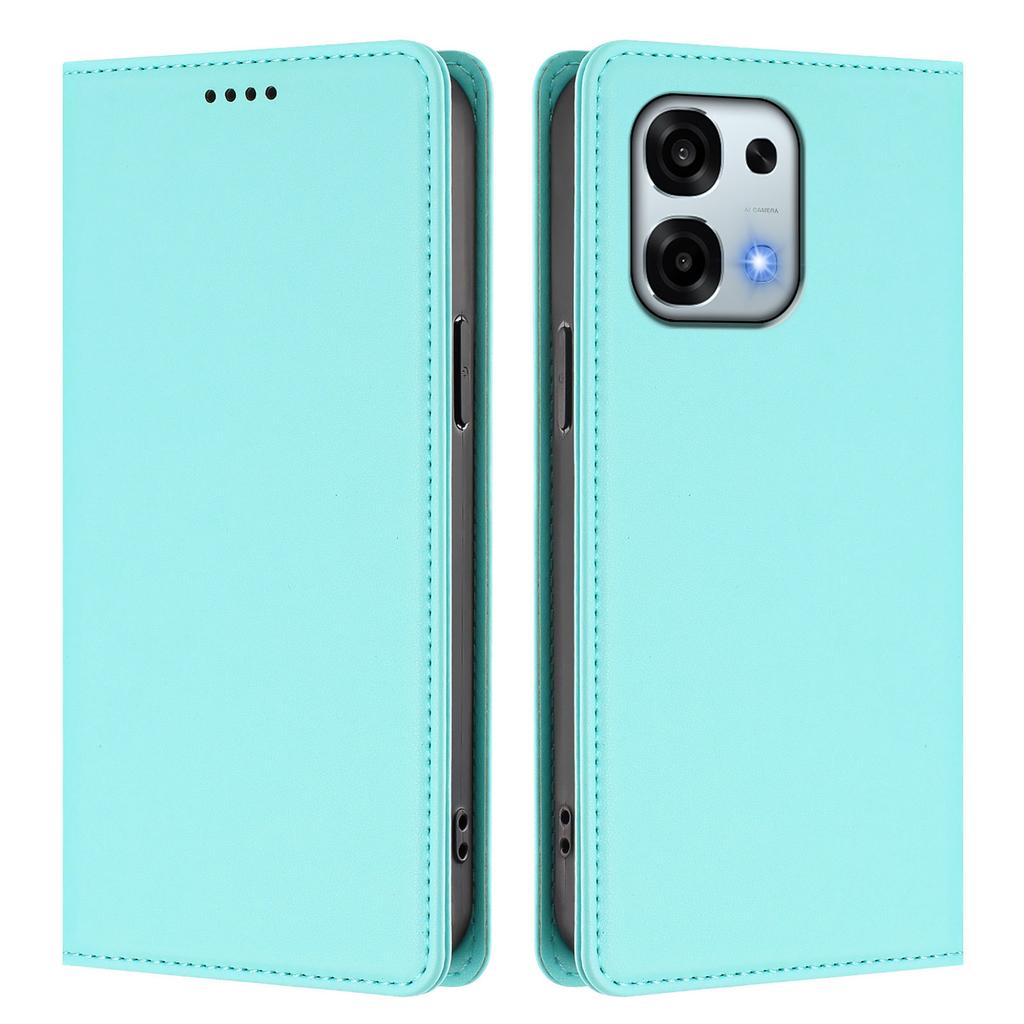 For Oppo A6 5G Leather Wallet Case Magnetic Closure RFID Blocking Phone Cover