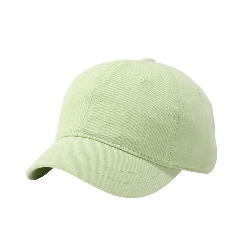 Short brim solid color baseball cap men's summer light board sunshade sunscreen cap couple soft top equestrian cap peaked cap women