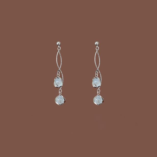 ANENJERY Модные серьги с кисточками для женщин, длинные опаловые серьги в корейском стиле, новые креативные ювелирные изделия, подарок, оптовая продажа