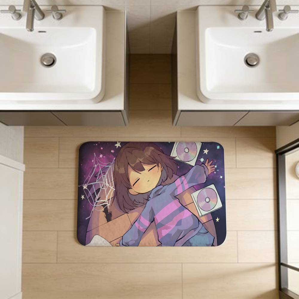U-Undertale Floor Mat Cheaper Anti-slip Modern Living Room Balcony Printed Bedside Mats