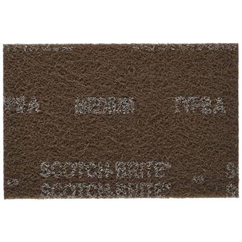 3M Scotch Bright Hand Pad 7440#180 Equivalent Brown 10 Pieces