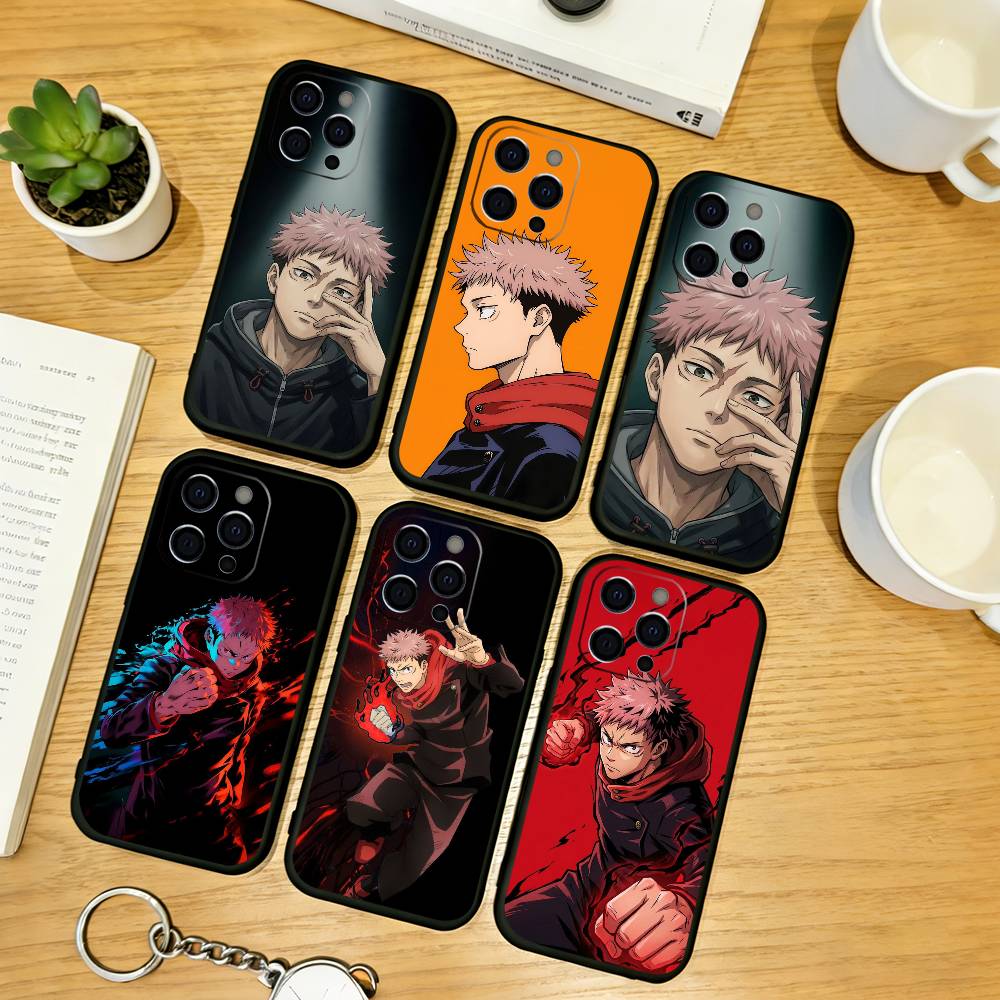 Чехол для телефона с аниме J-Jujutsu Kaisen Y-Yuji Itadori, силиконовый, мягкий, для IPhone 17 16 15 14 13 12 11 X XR Plus Pro Max Plus