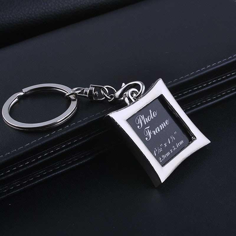 Creative Heart-shaped Photo Frame Key Holder Key Chain Bag Keyring Mini Gifts Pendant