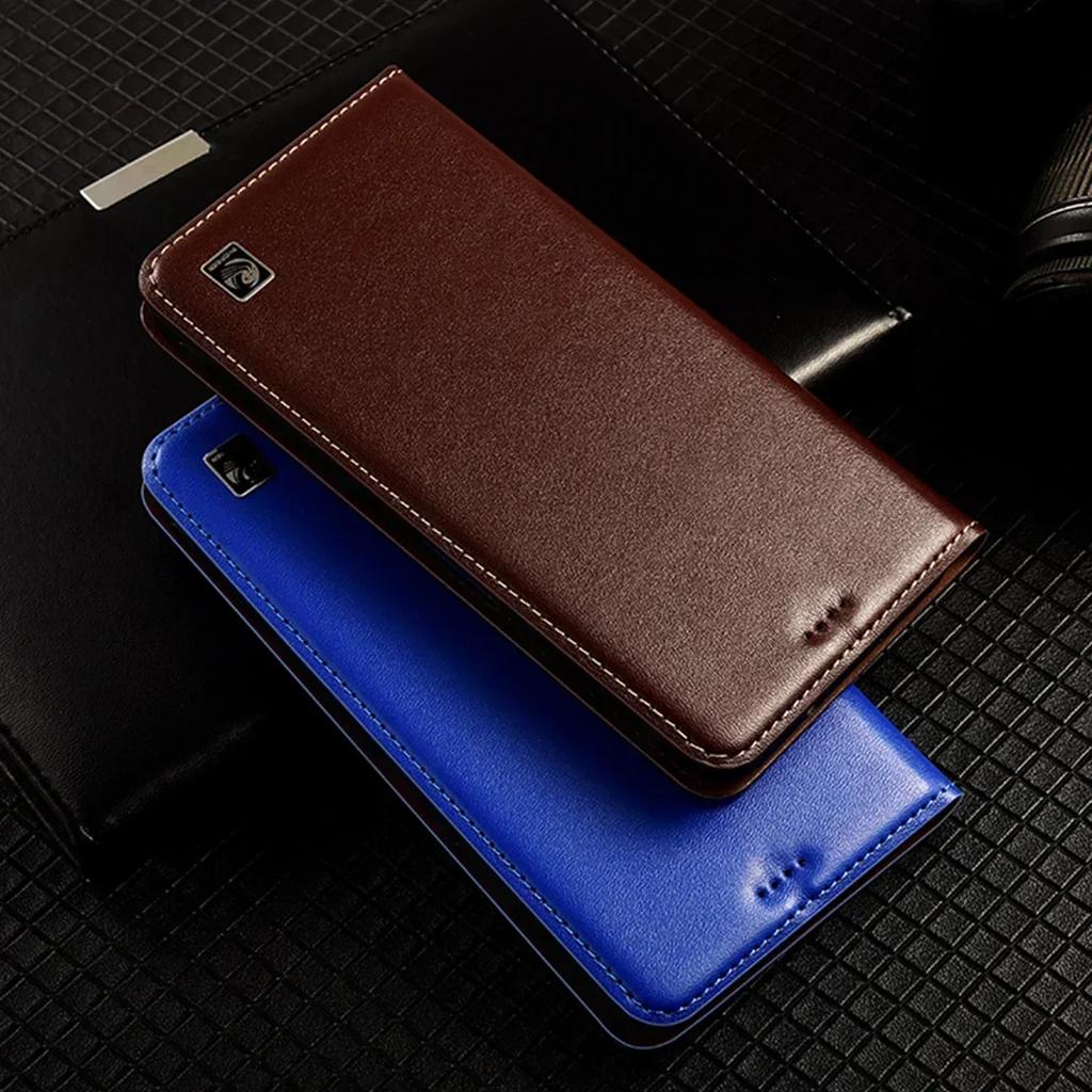 Nappa Genuine Leather Wallet Phone Case for Oukitel K16 K15 K13 K12 K9 K7 Pro Plus Power Magnetic Flip Cover Book