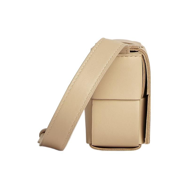 Bottega Veneta Mini Cassette Bag Porridge/Gold Women Bags Tan 666688-VMAY1-9776