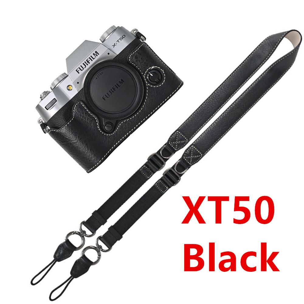 Получехол из ПУ кожи с текстурой личи для Fujifilm Fuji XT50 XS10 XS20 XT30 XT30II XT20 XT10 XT5 XM5 с крышкой с отверстием для аккумулятора и ремешком