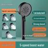 Black Warrior Pressurized Handheld Shower Head Nozzle for Bathroom and Bath