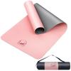 Коврик для йоги Meow Flow Yoga 145 см x 5 мм, розовый, из ТПЭ, легкий, нескользящий, толщина 61 см, подходит для пилатеса, тренировок, для женщин и детей.