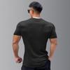 Gym Short Muscle Fitness Sweat Quick Short Gray L [Anmur] T-shirt, Sleeve, Men's Training, Stretching, Training, Sports, Stylish, Absorbent,