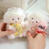 Soft Little Lamb Dolls Pendant Kawaii Fluffy Sheep Keyring Cartoon Lamb Plush Keychain  Ornaments