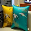 Living Room Bedroom Crane Embroidered Decorative Pillows New Chinese Style Cushion Cover Mahogany Home Sofa Bed Waist Pillowcase