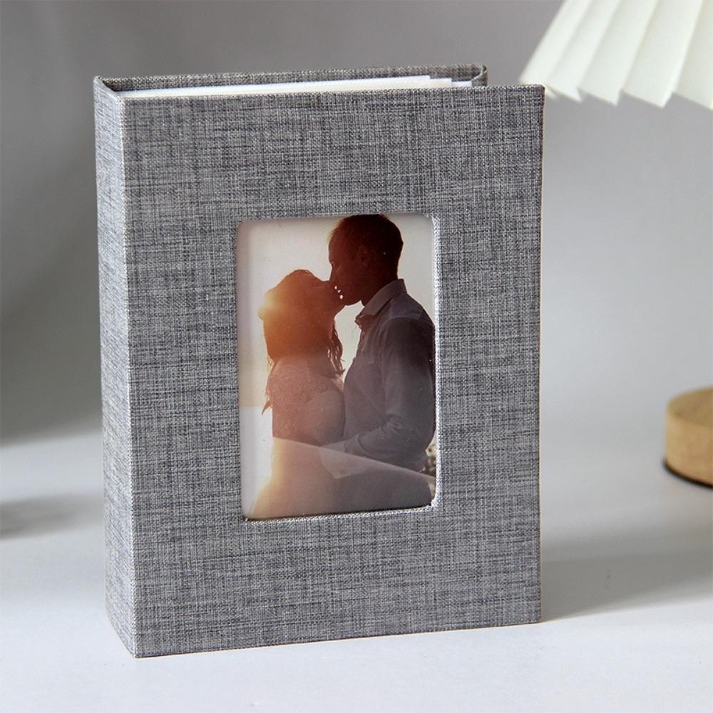 4x6 Photos Small Scrapbook Album Linen Cover Slip-in Picture Albums  Wedding Family Anniversary