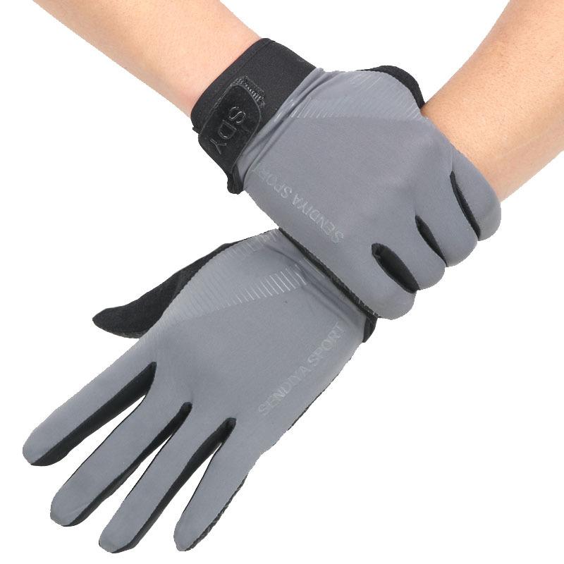 Outdoor Sports Ice Silk Touch Screen Riding Gloves for Men Women Breathable Glove Elastic Motocross Gloves for Cycling Driving