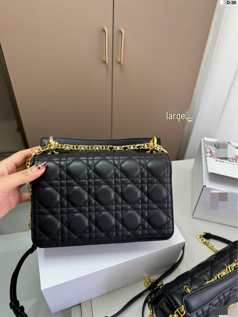 Сумка Jolie Series Cannage Pearl Chain Flap Bag, модель 2025, с несколькими отделениями.