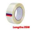 25M Strong Fiberglass Tape Heavy-duty Wear-resistant Mesh Fiber Tape Transparent Single Side Adhesive Waterproof Seal Strapping