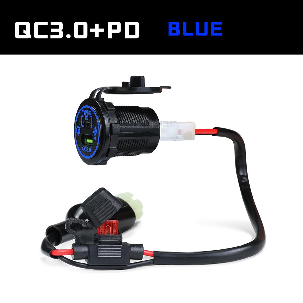 For Honda NX 400 NX400 2025 Accessories Motorcycle QC3.0 USB Type C PD Fast Charger Power Adapter Plug Socket