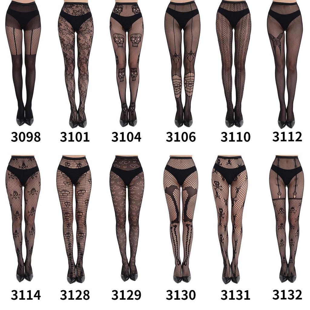 «Сексуальные универсальные колготки-пауки в сеточку — полый дизайн на Хэллоуин»