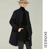 DONEED Women's Mid-Length Hooded Padded Quilted Jacket with Scarf