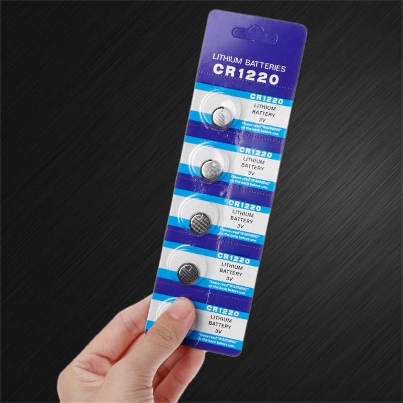 Батарейки CR1220 Плоские батарейки для автомобильных ключей Надежное и эффективное решение для электропитания, подходящее для малой электроники