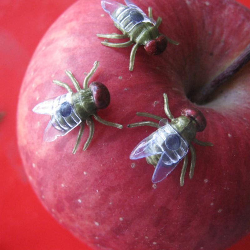 50pc Halloween Plastic Flys Joking Toys Decoration