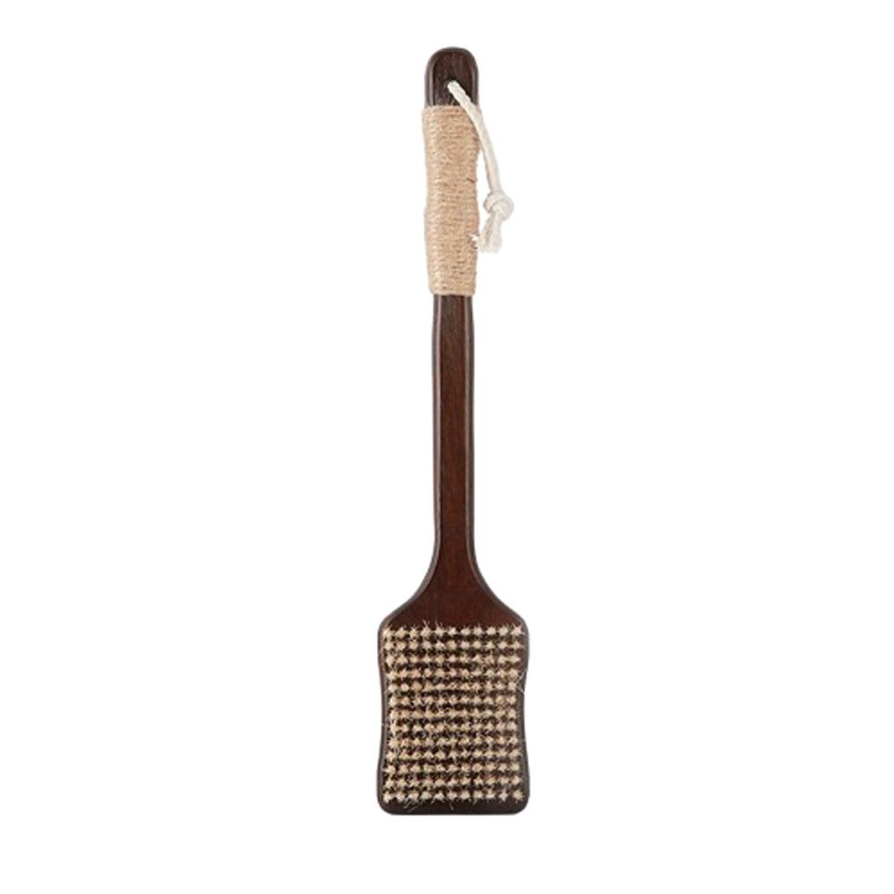 Wood Long Handle Brush Soft Bristles Back Scrubber Bath Exfoliating Brush  Bathroom Tools
