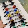 Small Round Sunglasses Metal Frame Hip Hop Punk Sun Glasses Mini Candy Color Lens Sunglasses Ins Fashion Shades For Women Men