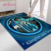 Schalke logo Poster Carpet Rug for Living Room Bedroom Home Sofa Decoration,Kids play Nonslip Floor Mat