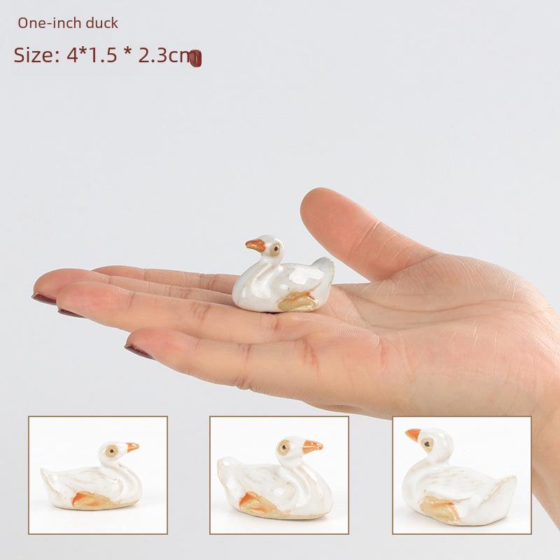 Украшение для аквариума Керамические фигурки животных: Утка, Корова, Журавль, Мандаринка