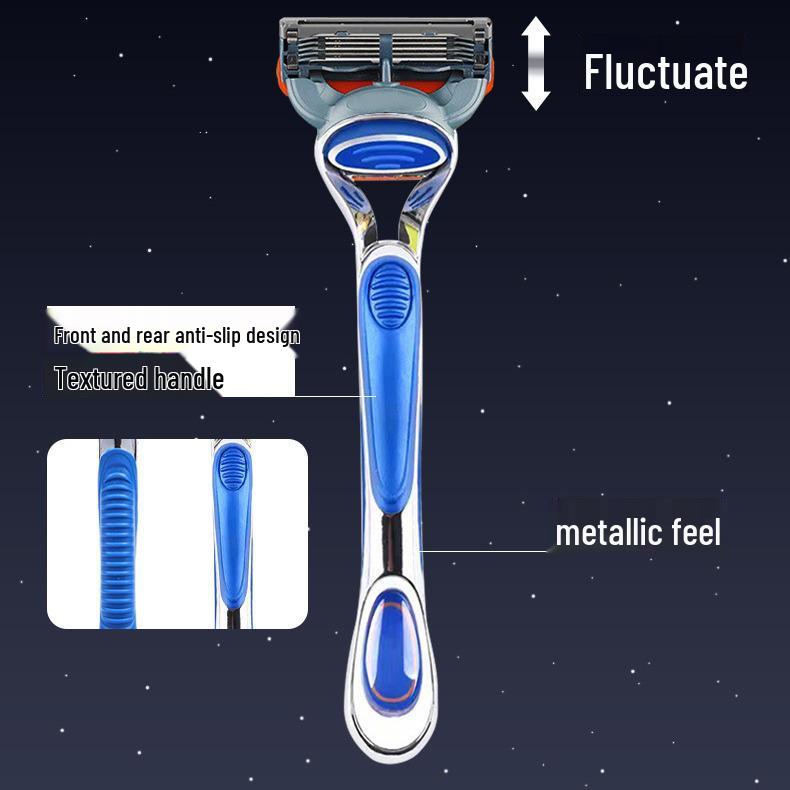 Оранжевая универсальная бритва с 5 лезвиями - Пятислойная ручная бритва