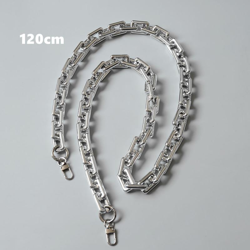 Новая модная женская цепочка для аксессуаров, съемная замена, крутой серебряный акриловый ремешок, женский плечевой ремень «сделай сам», твердая цепочка из смолы