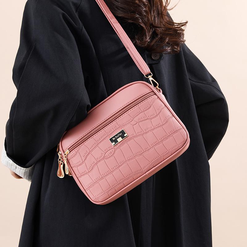 Летняя Простая и Высококлассная Легкая Роскошная Сумка для Мамы Модная Универсальная Большая Вместимость Сумка через Плечо Популярная