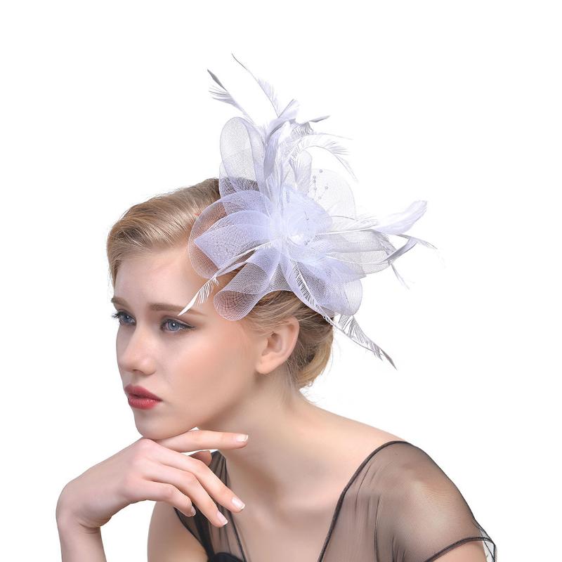 Перо Aliceband Fascinator Повязка на голову Свадьба Женский день Гонка Royal Ascot