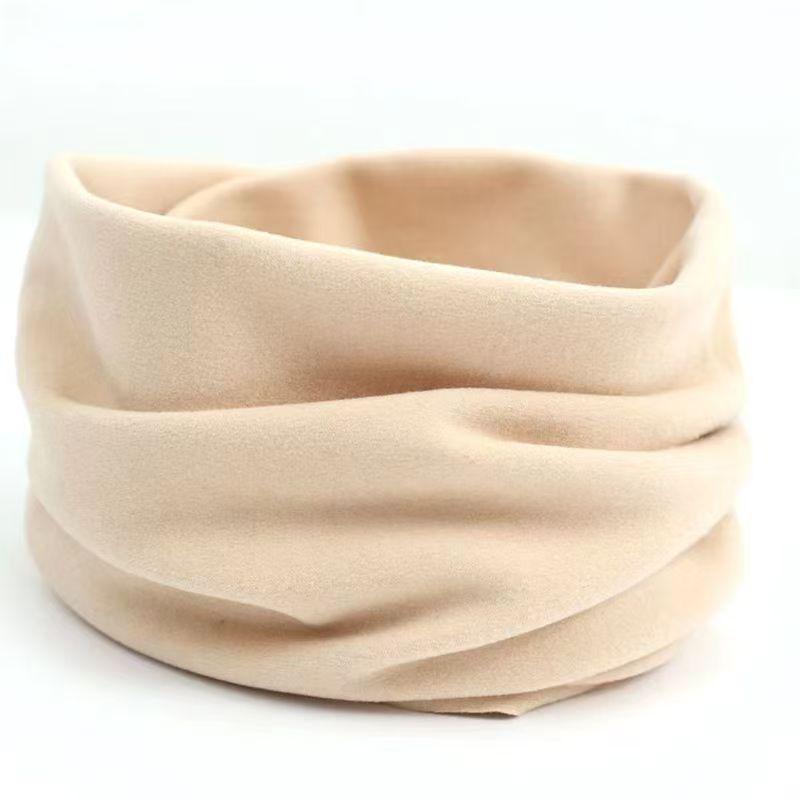 Unisex Winter Fleece-Lined Neck Protector: Thick Warm Cervical Dickey for Cycling, Double-Sided Velvet Scarf