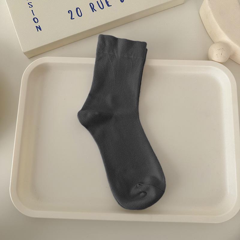 Женские носки из высокоэластичного хлопка - Не сдавливающие, Мягкие, Не скатывающиеся, Цвета макарон, Универсальная и удобная посадка